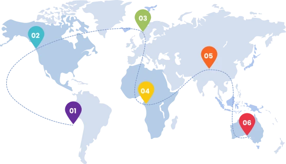 International growth map and partnerships